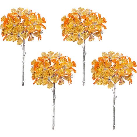Lot de 4 Hortensias Artificiels Série Aurora Hydrangea C Décoration Intérieure Mariage Noël Impression Laser Réaliste (1/5)