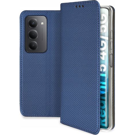 Étui pour XIAOMI REDMI 15 5G/4G avec fermeture magnétique intelligente et verre trempé 9H