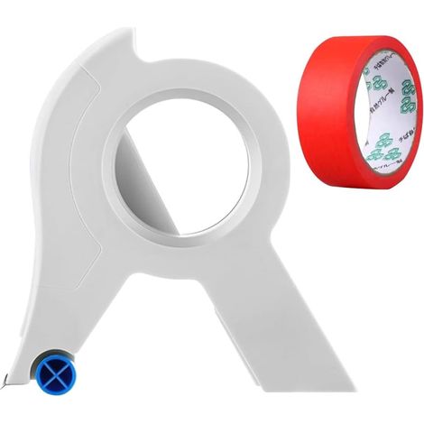 Cortador de cinta adhesiva para decoración de interiores, dispensador de cinta adhesiva, máquina de coser sencilla (rojo) (1/5)
