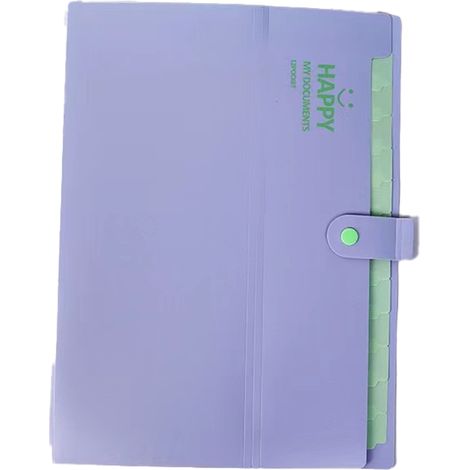 Erweiterbare Dokumententasche, geeignet für Zuhause, Büro und Schule. Neue Dokumentenmappe mit Registeretiketten, A4-Format, aus wasserdichtem und reißfestem Polypropylen.