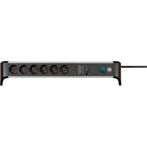 Brennenstuhl 1391020600 Multipresa con protezione da sovratensioni Argento, Nero Schuko 1 pz. (1/4)