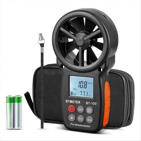 Anémomètre portable BT-100, débitmètre numérique CFM (1/5)