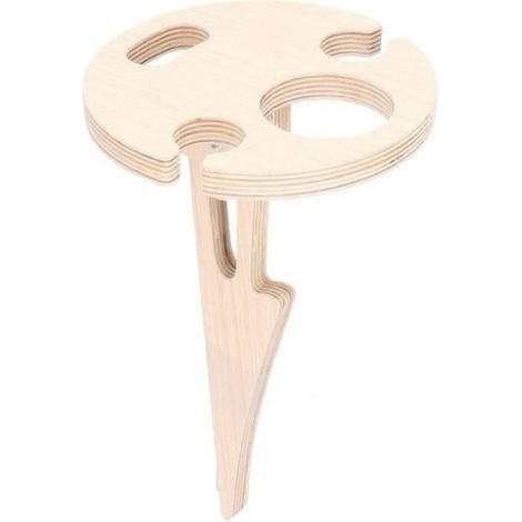 Table Pliante - - Mini Table à Vin - Bois - Portable - Pique-Nique (1/5)