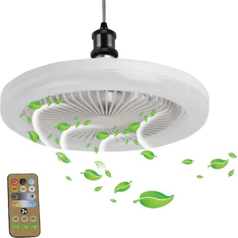 Ventilateur Plafond Extra-Plat – Silencieux avec Cage LED – 3 Niveaux Ventilation, Intensité Variable – Éclairage LED Intelligent (1/5)