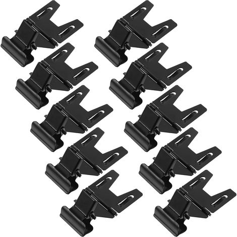 STAHAD Pinces à étiquettes métalliques noires pour étagères (1/5)