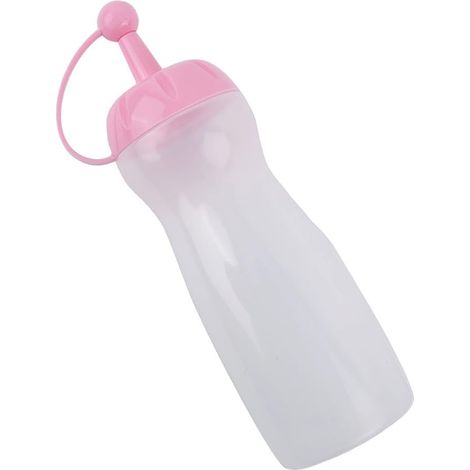 Bouteille compressible, bouteille à condiments, conteneur à vinaigrette, 320 ml, couvercle à vis étanche, plastique réutilisable pour barbecue, cuisine, rose (1/5)