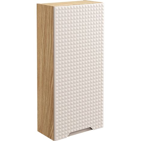 Colonna del bagno 1 anta Mallory beige e marrone