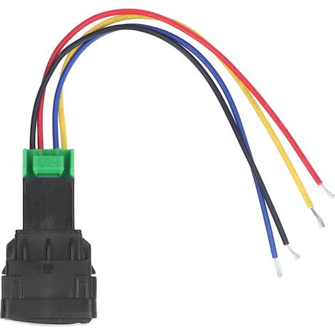 Interrupteur de feux antibrouillard avec trou réservé, stable et résistant à la chaleur, 5 broches, pour véhicules, 40 A, 12 V (1/5)