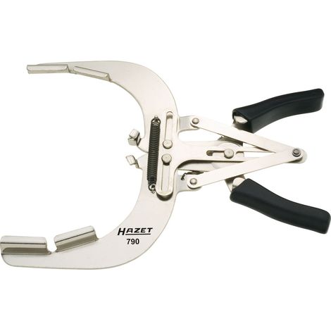 Hazet 790-1 Pinza per Segmenti di Pistone, Argento, Lunghezza 220 mm
