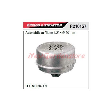 B&S Schalldämpfer-Schalldämpfer für Rasenmäher mit 1/2"-Gewinde R210157