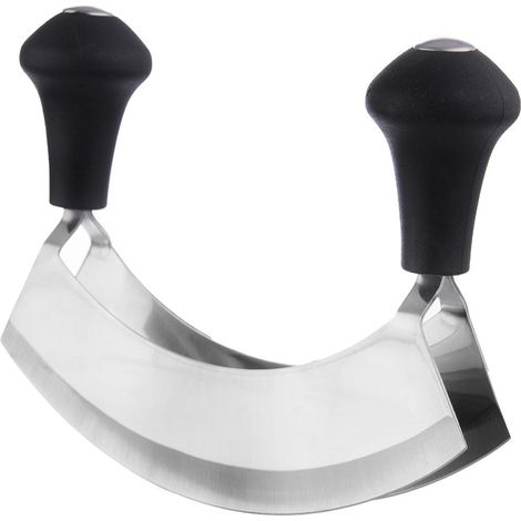 Kräuterhacker aus Stahl, 17 cm (1/5)