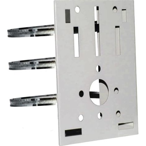 Support de Poteau Vertical Universel pour Caméra de Sécurité,support D'angle en Métal Robuste avec 3 Boucles,adapté aux Caméras (1/5)