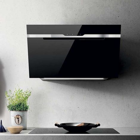 Elica PRF0120211 MAJESTIC SENSE Cappa a parete 60 cm 603 m³-h Classe A 60 dB Controllo touch colore Nero (1/3)