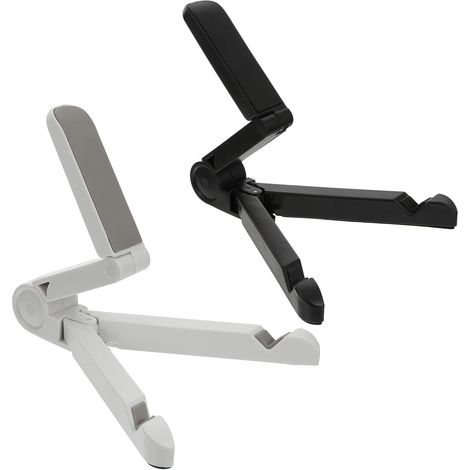 Support de Téléphone et Tablette Réglable en Abs Pliable, Robuste et Léger, 2 Pièces pour Bureau et Visionnage de Films à Domicile (1/5)