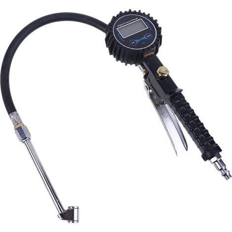 Testeur de Manomètre de Gonfleur de Pneu Numérique 200PSI LCD Compresseur D'Air Testeur de Véhicule Surveillance Manometro (1/5)