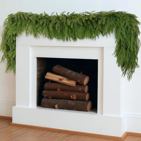 Guirlande De Noël - Guirlande En Pin De Norfold Artificiel - 183 Cm - Pour Intérieur Et Extérieur Protégé - 1 Pièce (1/5)