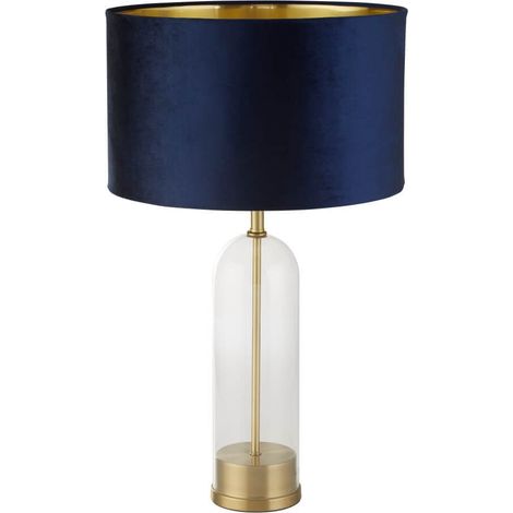 Lampe de table Oxford avec capuche bleu foncé - EU81712AZ
