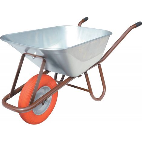 Carrello a vasca profonda 90l in polimero con ruota in acciaio con sfera (1/3)