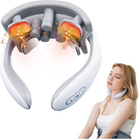 Masseur de nuque électrique intelligent avec fonction chauffante pour soulager la douleur - Masseur multi-modes pour la nuque et les épaules