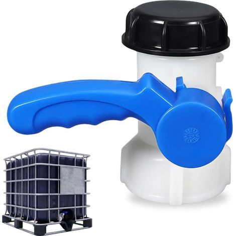 Adaptateur De Réservoir IBC, Adaptateur Universel IBC, Adaptateur IBC, Robinet Cuve IBC Adaptateur Universel DN50 75 MM pour Robinet De Vidange, pour Réservoir Deau De Pluie, Citerne De Pluie (1/4)