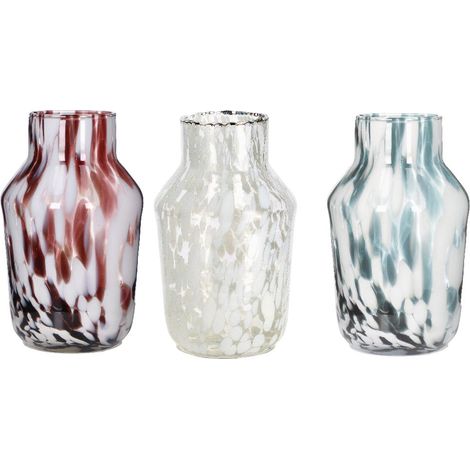 1 Pezzo Vaso in Vetro Decorativo Shay Colorato 15 x 27 cm 3 Colori (1/2)