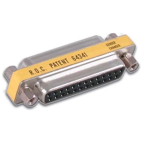 Adaptador cambiador de género ultraplano - d25 hembra a d25 hembra