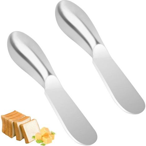 Cuchillo para queso y mantequilla - acero inoxidable - juego de 2 (1/5)