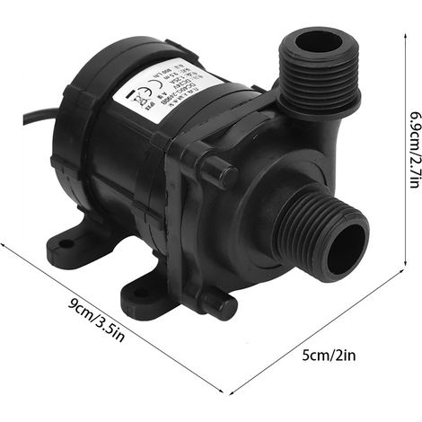 Mini pompe Ă eau sans balais ultra silencieuse DC 24V 750L / H (1/5)