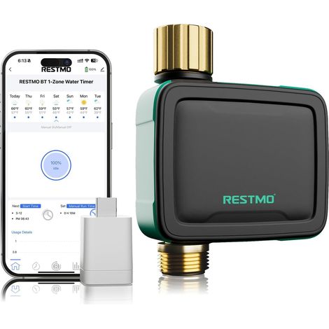 Programmateur arrosage 1 Zone avec Puce Bluetooth + Wi-FI (1/5)