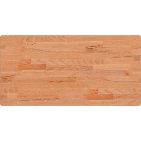 Dessus de table,Plateau de table,Dessus de bureau 80x40x2,5 cm rectangulaire bois massif de hêtre CFW49845 (1/5)