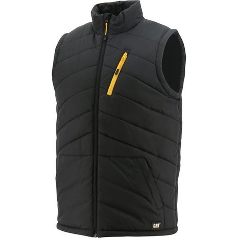 Gilet da lavoro senza maniche trapuntato Caterpillar Nero L