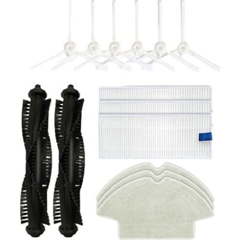 Accesorio para la aspiradora robot Rowenta X-plorer serie 75 RG7687, accesorio de repuesto para cepillo giratorio, cepillo lateral y filtro compatible con la aspiradora robot Rowenta. (1/4)