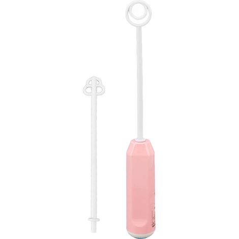 Tragbarer, kabelloser elektrischer Eierquirl – Mini-Milch- und Sahnemixer in Rosa für Zuhause (1/5)