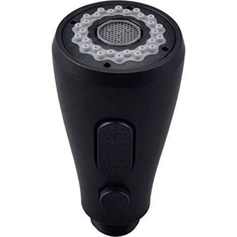Douchette Robinet Cuisine 1 Jets Tête de Douche Remplacement Douchette pour Mitigeur Cuisine (peint en noir) (1/5)