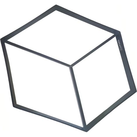 Gabarit de moulage pour dalles en béton, modèle cube 3D, imitation pierre décorative naturelle, réutilisable, matériau durable, 39 x 44 x 4 cm, modèle 11 (1/5)