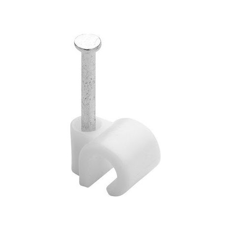 Bolsa de 50 bridas de alambre, Diam. 4 a 7 mm, L.9 mm, blanco SANS MARQUE