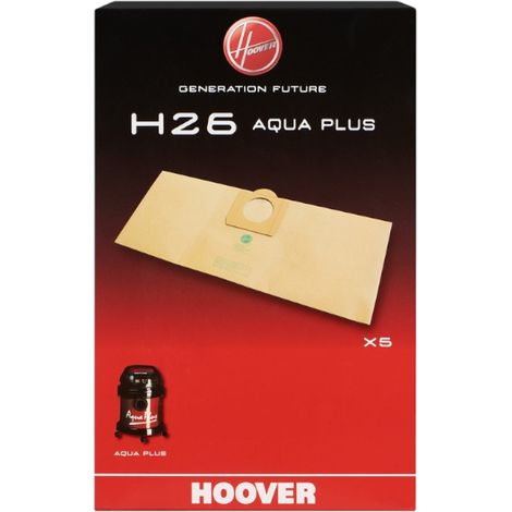 Ersatzteil - SOS Accessoire Boite de 5 sacs H26 pour Aspirateur HOOVER 09177445 -  - HOOVER