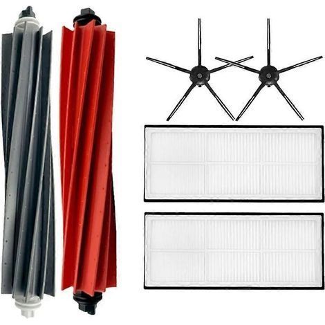 Accessoires aspirateur Roborock S8/S8 Plus/S8 Pro : kit brosse principale, filtres HEPA, brosses latérales et chiffons (1/5)