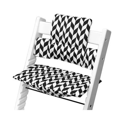 Coussin de chaise haute lavable, accessoire pour repas bébé avec support pour chaise haute, noir-FQ- noir (1/5)