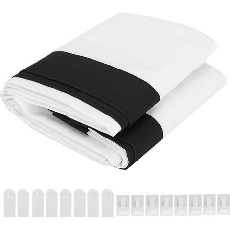 Écran de Projection Portable 100 Pouces, Format 16:9/4:3, Toile Souple avec Crochet pour Vidéoprojecteur