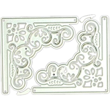 Zarte Spitzenstickerei, Metall-Stanzformen, Scrapbook-Papierkarten, Buchanhänger