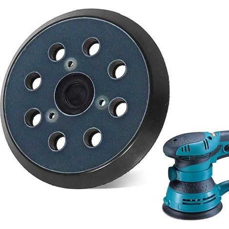 Plateau de Hook et Loop 125 mm Plateau de Ponçage pour Makita BO5010,8 Trous Disques de Ponçage pour Makita BO 5010, 5030, 5031, 5041 (1/5)