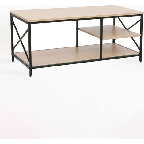 Muebles Auxiliares - Mesa Centro Lesly 100 x 50 cm - Negro