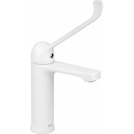 Miscelatore per lavabo in colore bianco opaco con leva clinica per pubblico Gattoni 5004650BO.LC Bianco opaco (1/2)