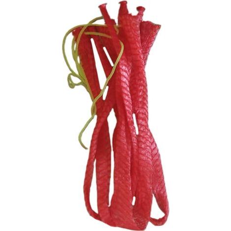 100 Paquet Filet à Main en Nylon Rouge pour Pastèque et Melon, Portable Cordon, Capacité 3,5 Kg, pour Courses en Extérieur et Voyage (1/5)