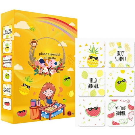 72 patchs anti-moustiques autocollants pour adultes et enfants, aux huiles essentielles de plantes, pour le camping, les voyages et les activités de plein air, en intérieur comme en extérieur. (1/5)