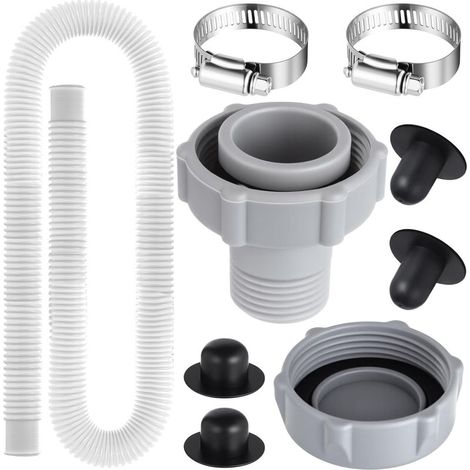 Bouchon de valve de vidange de rechange P6H1158 en plastique pour piscine compatible avec les piscines Coleman (référence P01006) s'adapte à l'orifice du préfiltre de la pompe de piscine(9PCS) (1/5)