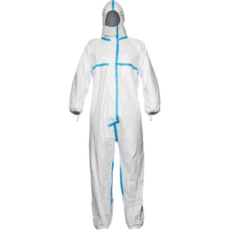 Dupont Schutzoverall Typ 4/5/6 Tyvek 600 Plus, weiß, Unisex-Größe: M (1/2)
