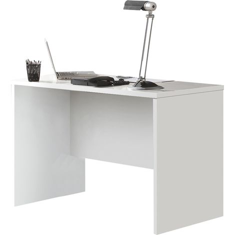 Bureau coloris Blanc - longueur 120 x profondeur 60 cm -PEGANE-