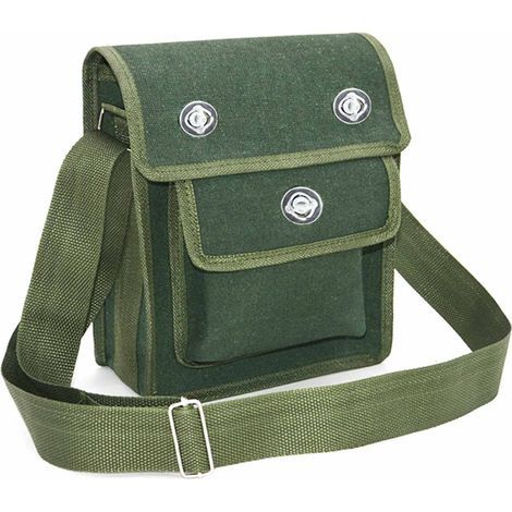 Mehrlagige, robuste Werkzeugtasche aus Segeltuch, wasserdichte, tragbare Reparaturtasche für Schreiner/Elektriker (1/5)